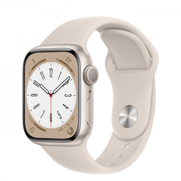 S8/41/LTEFULLBOX/VIENNHOM/SILVER - Apple Watch Series 8 41mm LTE Viền Nhôm Dây Cao Su Chính Hãng