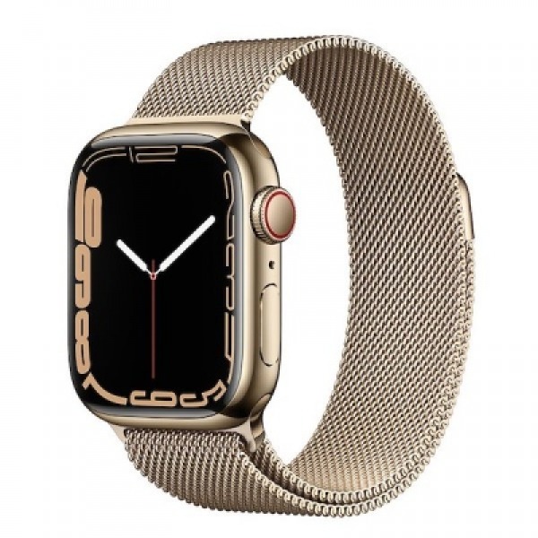 S7/41/VIENTHEP/LTE/DAYTHEP/VNA/GOLD - Apple Watch Series 7 41mm LTE Viền Thép Dây Thép Chính Hãng VN/A