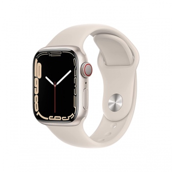 Apple Watch Series 7 45mm LTE Viền Thép Dây Cao Su Chính Hãng VN/A